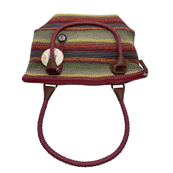 The Sak Gypsy Cambria Crochet Shoulder Bag With Brown Accents & Zipper Closure - Picture 11 of 16